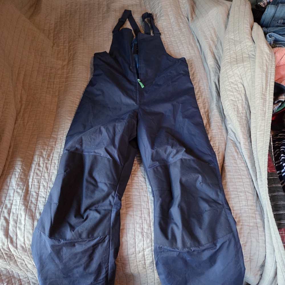Lands' End Blue Snow Bib Overalls